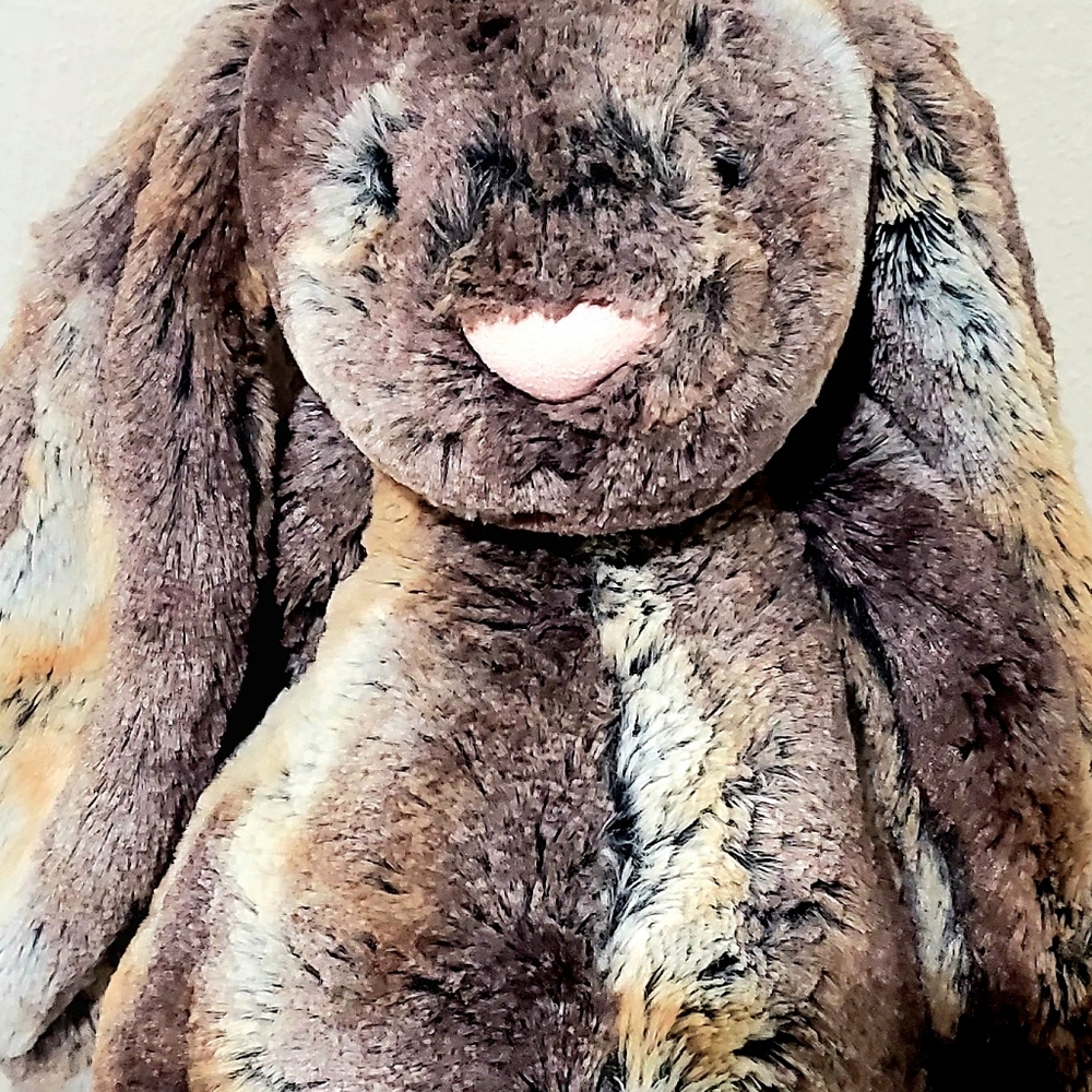 JELLYCAT WOODLAND BABE BUNNY PLUSH. 12" TALL COLLECTIBLE EASTER BUNNY - Picture 4 of 16